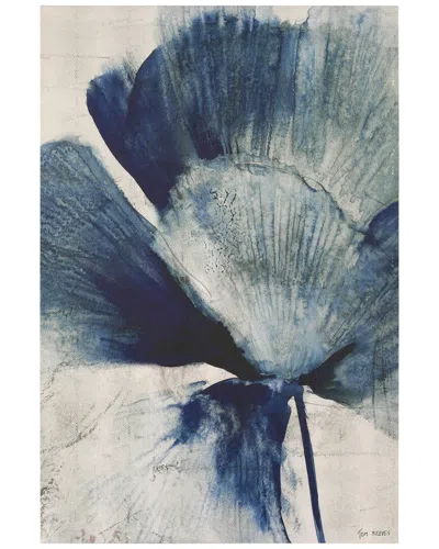 Empire Art Direct Azure Bloom Wrapped Canvas Wall Art In Blue