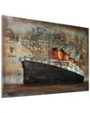 Empire Art Direct Black Ship Metal Artwork