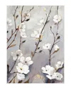 Empire Art Direct Blossoming Up Ii Washable Flowers Art Area Rug In White