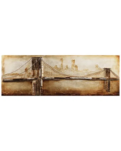 Empire Art Direct Bridge To The City 2 Gold Leaf Wooden Wall Art Sculpture