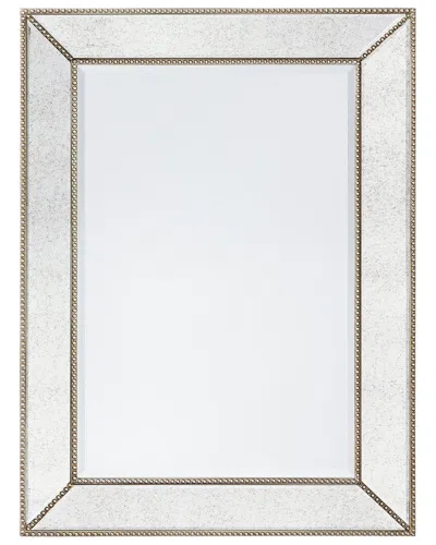 Empire Art Direct Champagne Bead Beveled Rectangle Wall Mirror