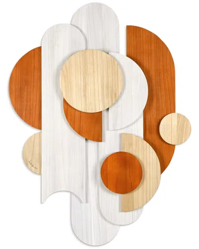 Empire Art Direct Cinnamon Dreamscape I Handmade Dimensional Solid Wood Abstract Wall Art In Multi