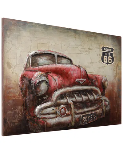 Empire Art Direct Classic Red Car Wall Art