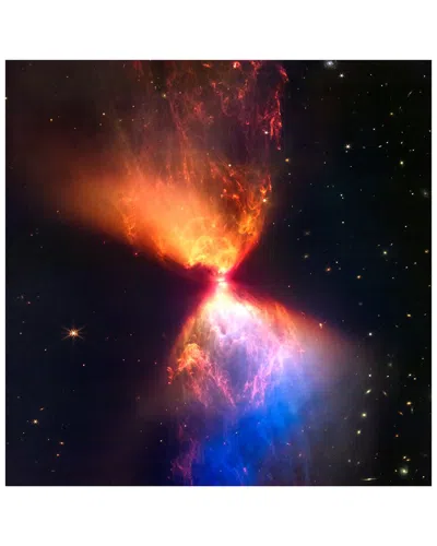 Empire Art Direct Constellation Taurus Fiery Hourglass Free-floating Reverse Printed Tempered Glass  In Multi