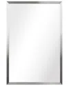 Empire Art Direct Contempo Brushed Silver Stainless Steel Rectangle Wall Mirror