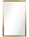 Empire Art Direct Contempo Brushed Stainless Steel Gold Rectangle Wall Mirror