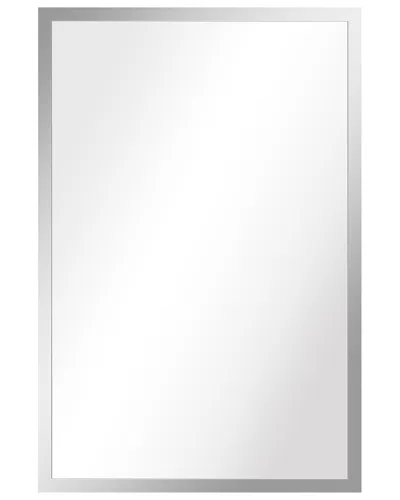 Empire Art Direct Contempo Polished Silver Stainless Steel Rectangle Wall Mirror