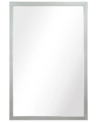 Empire Art Direct Contempo Polished Silver Stainless Steel Rectangle Wall Mirror