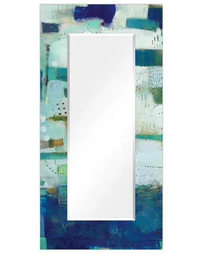 EMPIRE ART DIRECT EMPIRE ART DIRECT CRORE I RECTANGULAR BEVELED WALL MIRROR ON FREE FLOATING PRINTED TEMPERED ART GLAS