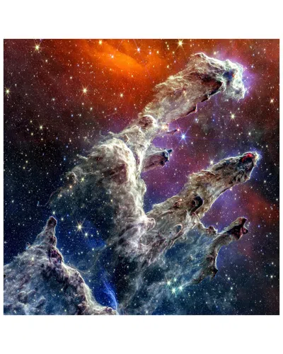 Empire Art Direct Eagle Nebula: Pillars Of Creation Free-floating Reverse Printed Tempered Glass Wal In Multi