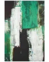 Empire Art Direct Emerald Abstraction Abstract Wrapped Canvas Wall Art In Multi