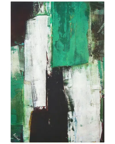 Empire Art Direct Emerald Abstraction Abstract Wrapped Canvas Wall Art In Multi