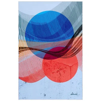 Empire Art Direct Ephemeral Sunset Washable Circles Area Rug,power-loomed, Heavenly Softness With Non-slipping Backing In Multi-color