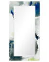 Empire Art Direct 'ephemeral' Rectangular On Free Floating Printed Tempered Art Glass Beveled Mirror, 54" X 28" In Multi