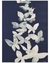 Empire Art Direct Ethereal Flight Metallic Wrapped Canvas Wall Art In Blue