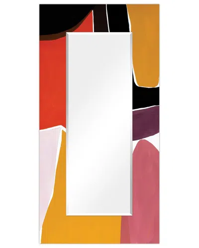 Empire Art Direct Finale I Rectangular Beveled Wall Mirror On Free Floating Printed Tempered Art Gla