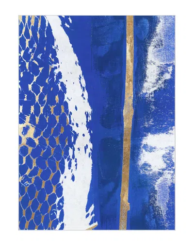 Empire Art Direct Fisherman's Wharf I Washable Blue Art Area Rug