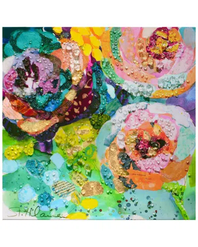 Empire Art Direct Floral Radiance I Embellished Canvas Wall Art In Multi