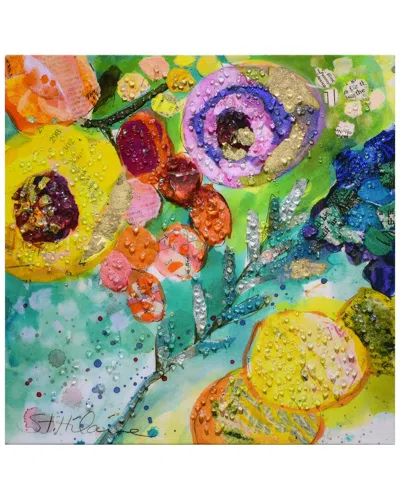 Empire Art Direct Floral Radiance Ii Embellished Canvas Wall Art In Multi