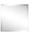 Empire Art Direct Frameless Beveled Prism Square Wall Mirror
