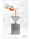 Empire Art Direct Gaultier Liquid Gold Frameless Free Floating Tempered Glass Panel Graphic Wall Art