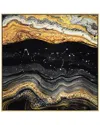 Empire Art Direct Golden Earth I Embellished Canvas Wall Art In Black