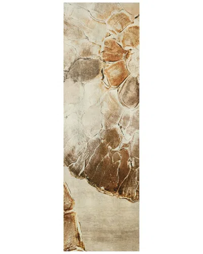 Empire Art Direct Golden Layers Ii Abstract Wrapped Canvas Wall Art In Brown