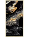 Empire Art Direct Golden Veins Ii Embellished Canvas Wall Art In Black
