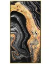 Empire Art Direct Golden Veins Iv Embellished Canvas Wall Art In Black