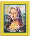Empire Art Direct Graffiti Mona Lisa Hand-painted Embellished Canvas Wall Art With Baroque Frame