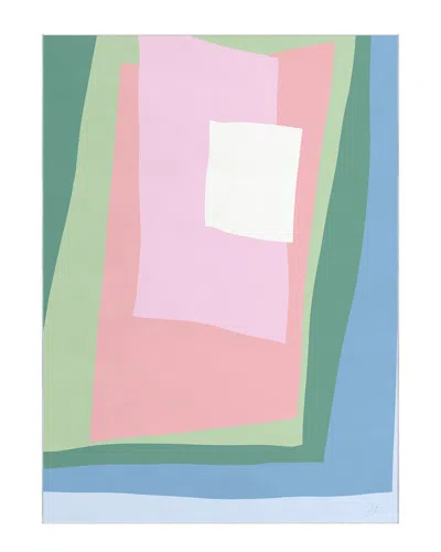 Empire Art Direct Green Cut Out I Washable Geometric Art Area Rug In Multi
