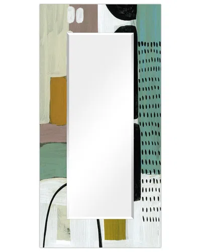 Empire Art Direct Introductions Iii Rectangular Beveled Wall Mirror On Free Floating Printed Tempere