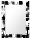 Empire Art Direct Jam Sessionrectangular Beveled Mirror On Free Floating Printed Tempered Art Glass In Multi