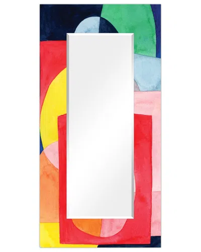 Empire Art Direct Launder Ii Rectangular Beveled Wall Mirror On Free Floating Printed Tempered Art G