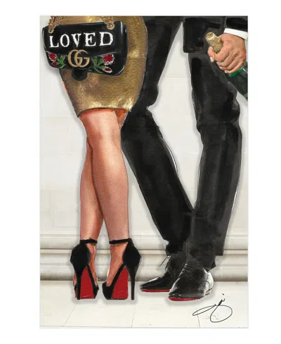 Empire Art Direct "loved" Frameless Free Floating Tempered Glass Panel Graphic Wall Art, 48" X 32" X 0.2" In Multi-color