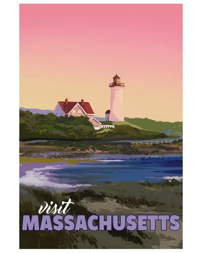Empire Art Direct Massachusetts Mornings Frameless Free Floating Tempered Glass Panel Graphic Wall Art In Multi-color