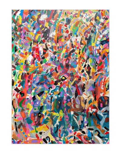 EMPIRE ART DIRECT EMPIRE ART DIRECT MEDITATIONS NO. I WASHABLE COLORFUL ABSTRACT ART AREA RUG