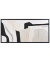 Empire Art Direct Monochrome Abstract Heavily Textured Hand-painted Framed Canvas Wall Art In White