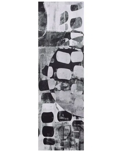 Empire Art Direct Monochrome Abstract Panel Ii Wrapped Canvas Wall Art In Black