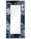 Empire Art Direct Moon Jellies Rectangular Beveled Wall Mirror On Free Floating Printed Tempered Art Glass 7