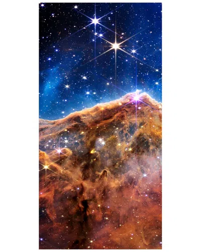 Empire Art Direct Mountains Of The Carina Nebula B Free-floating Reverse Printed Tempered Glass Wall In Multi