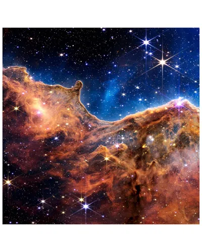 Empire Art Direct Mountains Of The Carina Nebula I Free-floating Reverse Printed Tempered Glass Wall In Multi