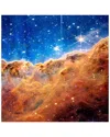 Empire Art Direct Mountains Of The Carina Nebula Ii Free-floating Reverse Printed Tempered Glass Wal In Multi
