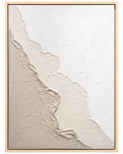 Empire Art Direct Natural Flow Heavily Textured Hand-painted Framed Canvas Wall Art In Gray