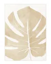 Empire Art Direct Neutral Tropico No. I Washable Leaf Art Area Rug In Gold