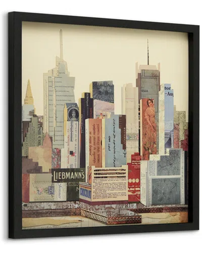 Empire Art Direct New York City Skyline 1 Framed Artwork By Alex Zeng In Black