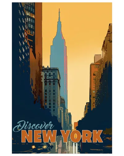 Empire Art Direct New York Minute Frameless Free Floating Tempered Glass Panel Graphic Wall Art
