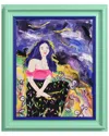 Empire Art Direct Night Galaxy Hand-painted Embellished Canvas Wall Art With Baroque Frame In Multi