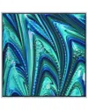 Empire Art Direct Ocean Waves I Embellished Canvas Wall Art In Blue