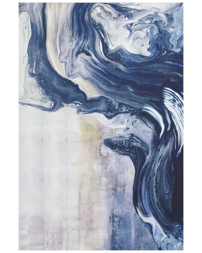 Empire Art Direct Ocean Whispers Abstract Wrapped Canvas Wall Art In Blue